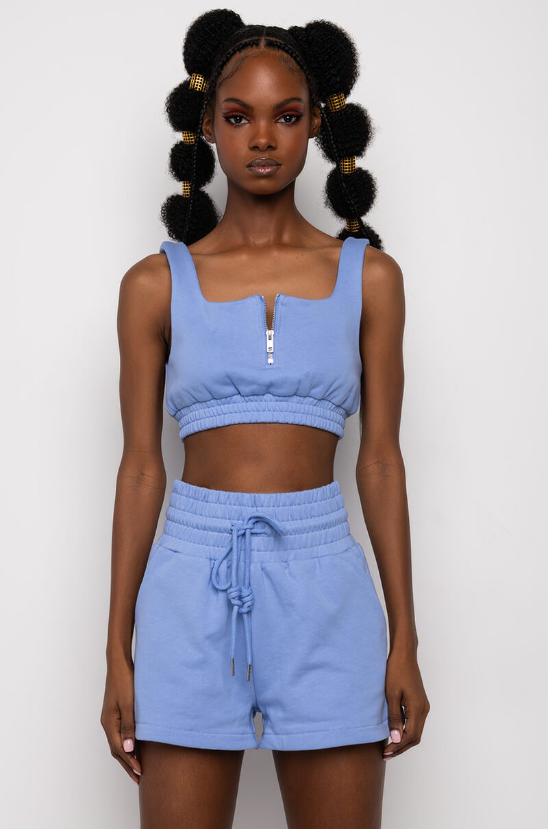 NEW RULES ZIP BRALETTE