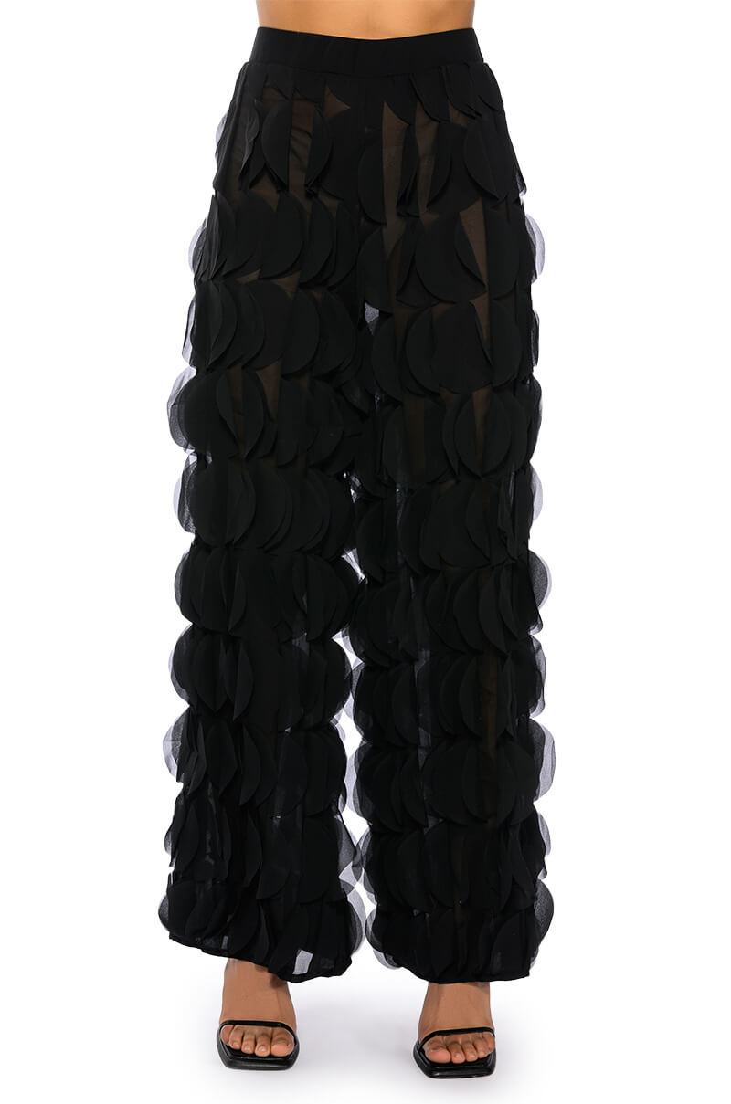 NEXT TIME TEXTURED WIDE LEG PANT