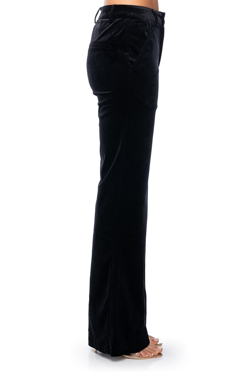 NIGHT MOVES VELVET WIDE LEG TROUSER