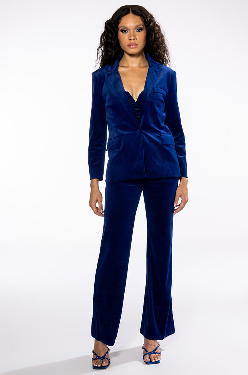 NIGHT MOVES VELVET WIDE LEG TROUSER