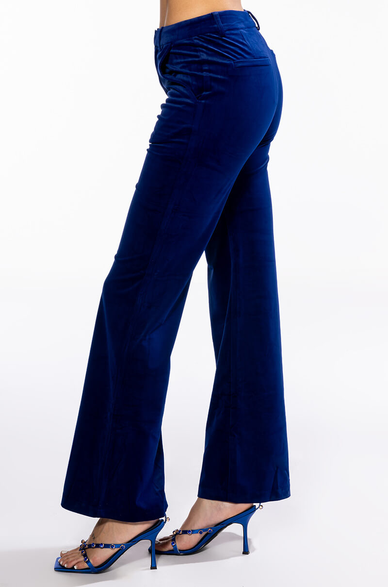 NIGHT MOVES VELVET WIDE LEG TROUSER