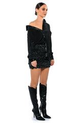 NIGHT OUT PLISSE BUTTON DOWN TOP