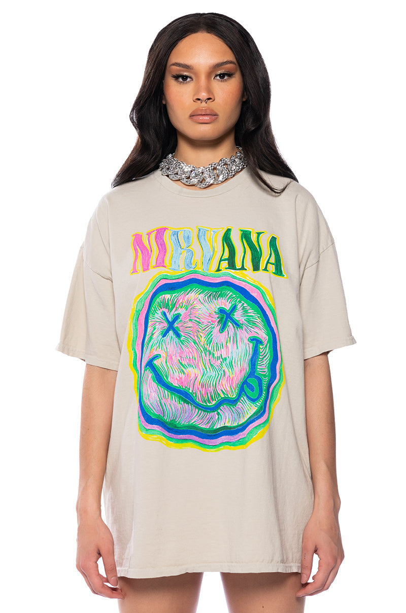 NIRVANA TRIPPY GRAPHIC TEE
