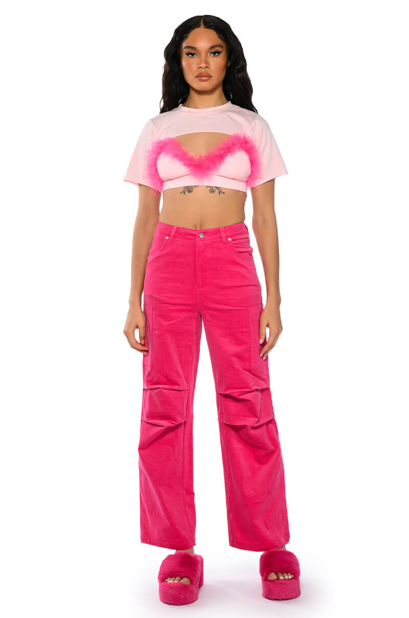 NOT A SECRET RELAXED CORDUROY PANTS