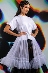 NOT IN THE MOOD OVERSIZED HIGH LOW SHORT SLEEVE TSHIRT