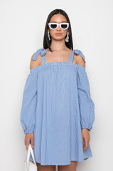 NOT SORRY OFF THE SHOULDER DRESS