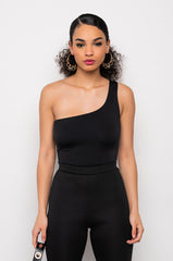 NOT THAT DEEP ONE SHOULDER BODYSUIT