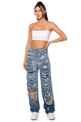 NOTHING LIKE ME DISTRESSED OMBRE JEANS