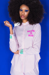 NOTHING TO WEAR STRIPED POPLIN BLOUSE