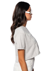 NOTHING TODAY EMBROIDERED CROP TOP