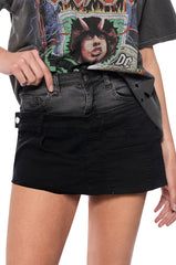 NOTICE ME DENIM MINI SKIRT