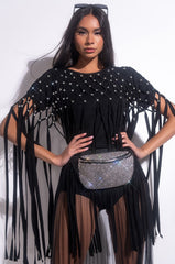 OFF THE TABLE FRINGE DETAIL T SHIRT