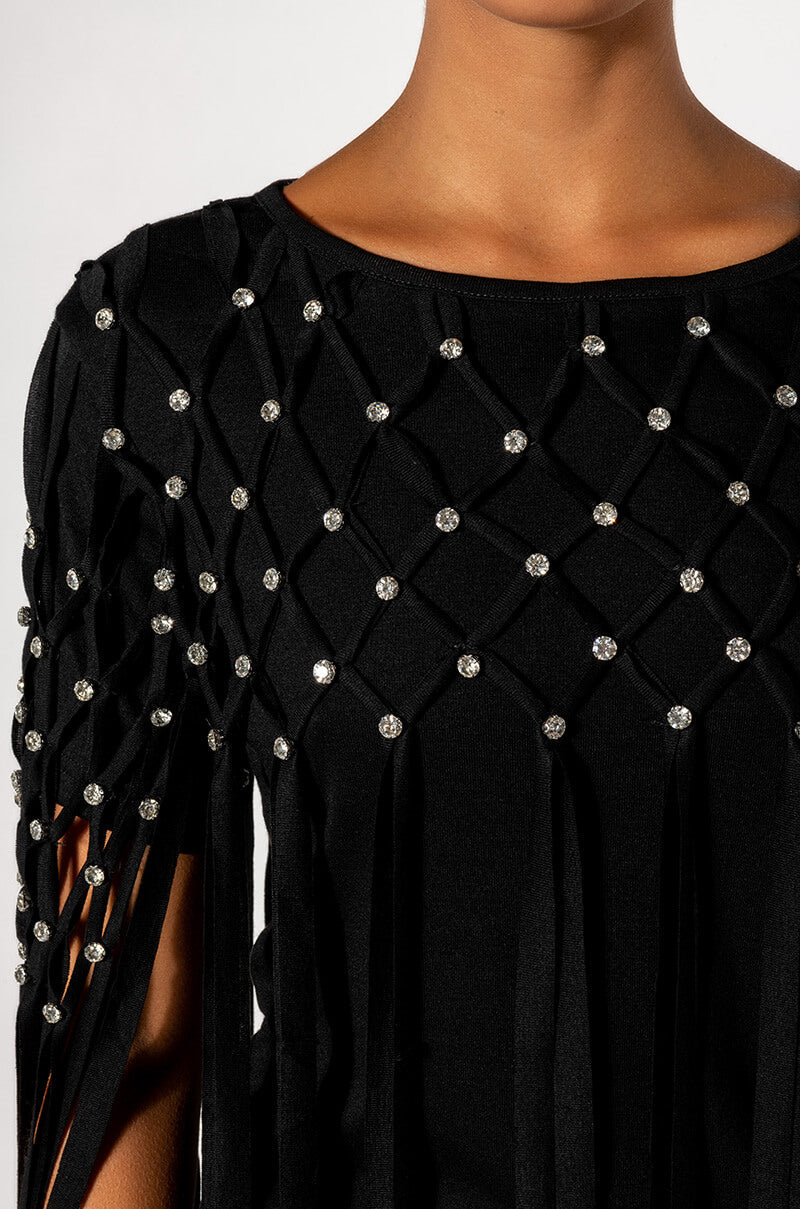 OFF THE TABLE FRINGE DETAIL T SHIRT