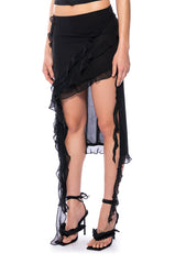 OH DARLING RUFFLE ASYMMETRICAL SKIRT