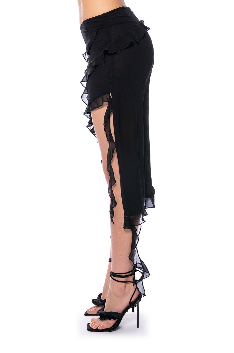 OH DARLING RUFFLE ASYMMETRICAL SKIRT