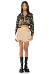 ON A MISSION PLEATED SKIRT