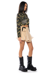 ON A MISSION PLEATED SKIRT