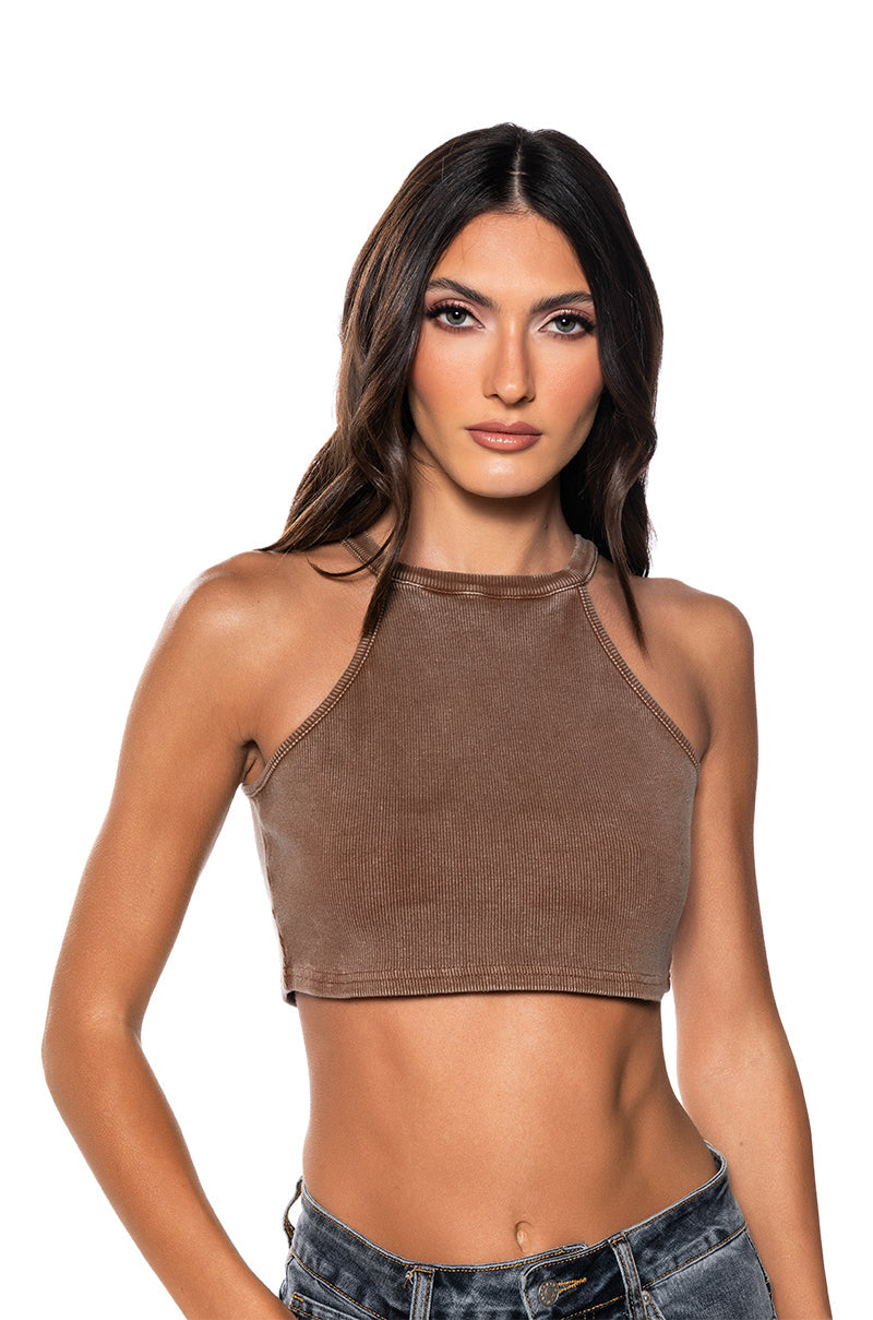 ON THE GO TWO PIECE TANK TOP SWEATSHIRT SET