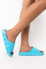 ONLY IN MY DREAMS FLAT SANDAL IN BLUE