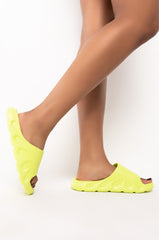 ONLY IN MY DREAMS FLAT SANDAL IN GREEN
