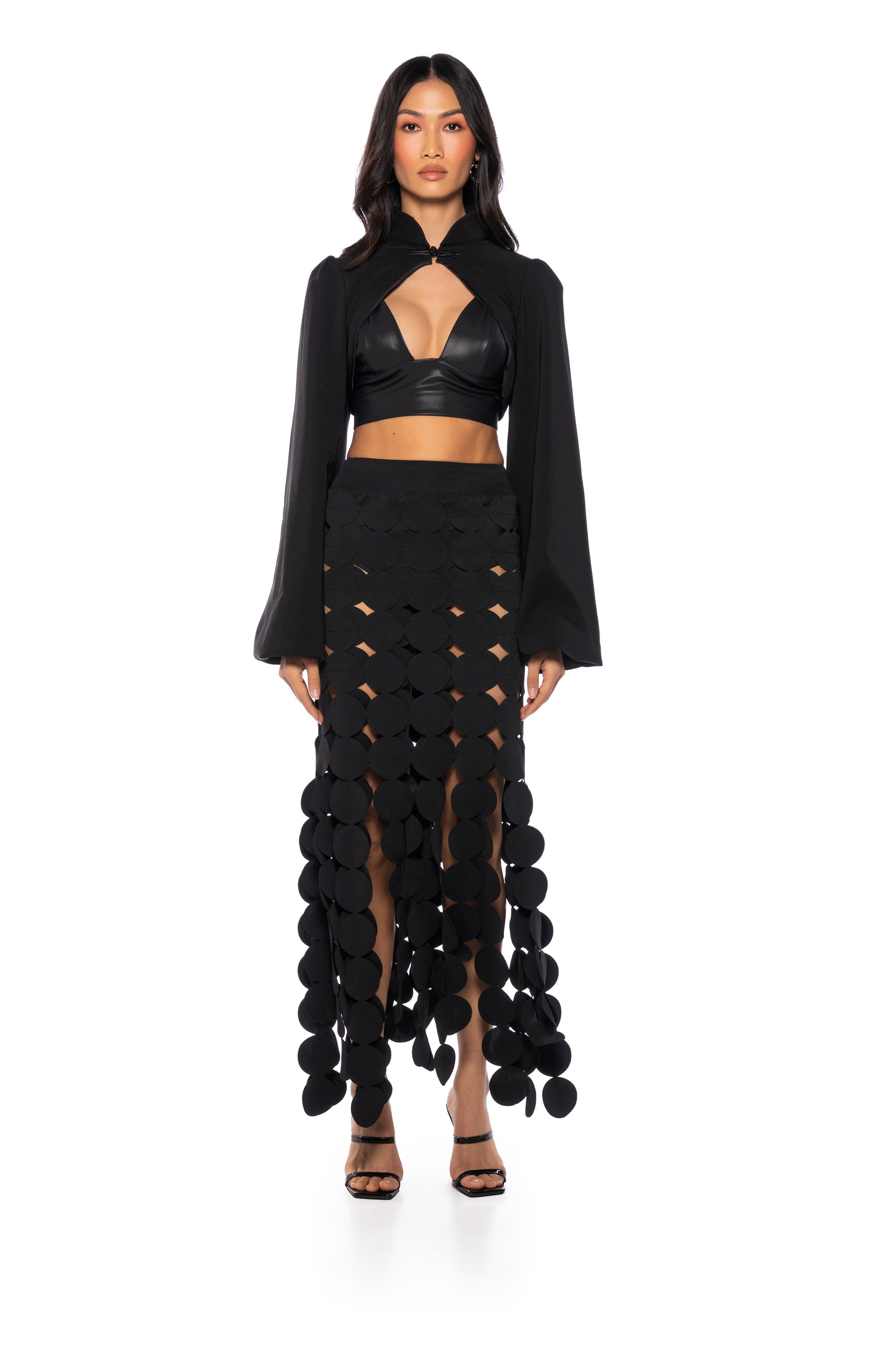 OSAKA CROP LONG SLEEVE BOLERO