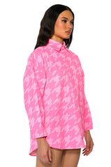 OVERSIZED NEON DENIM JACKET