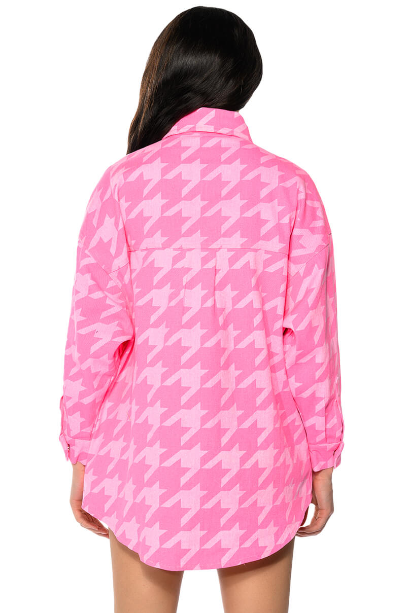 OVERSIZED NEON DENIM JACKET