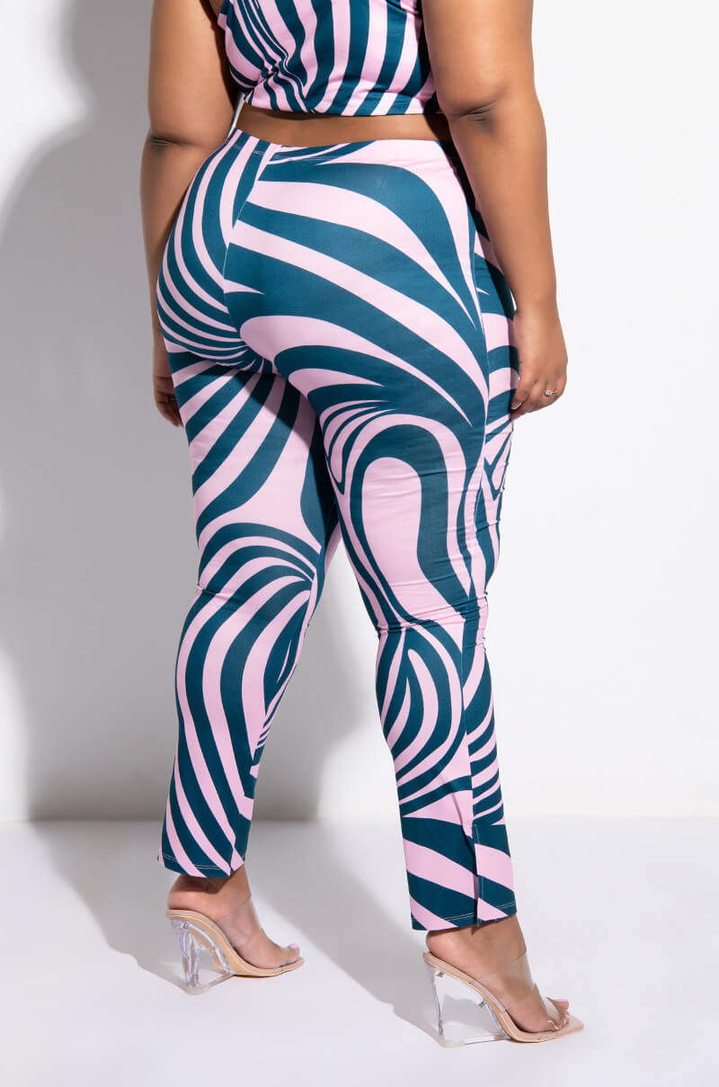 JENNIE STRAIGHT LEG LEGGING WITH SIDE SLIT