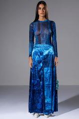 PARADISE ABSTRACT WIDE LEG PANT