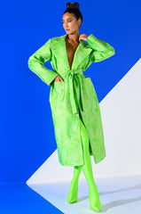 PARIS FASHION WEEK TAPESTRY TRENCH COAT