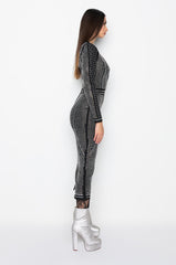 PART TIME LOVER FULL BEADED BANDAGE DRESS