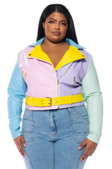 PASTEL DREAMS MOTO JACKET