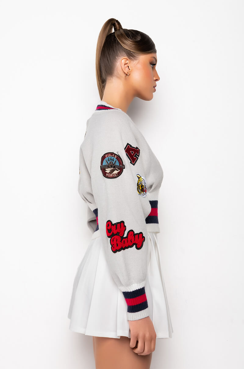 PATCHES ON PATCHES SWEATER