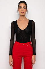 PAXTON MESH LONG SLEEVE BODYSUIT