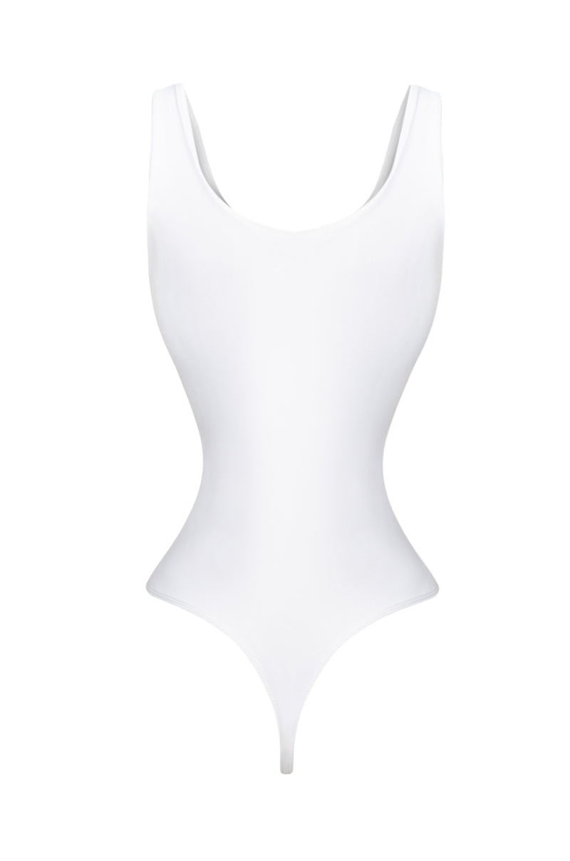 PAXTON ROUND NECK SLEEVELESS BODYSUIT
