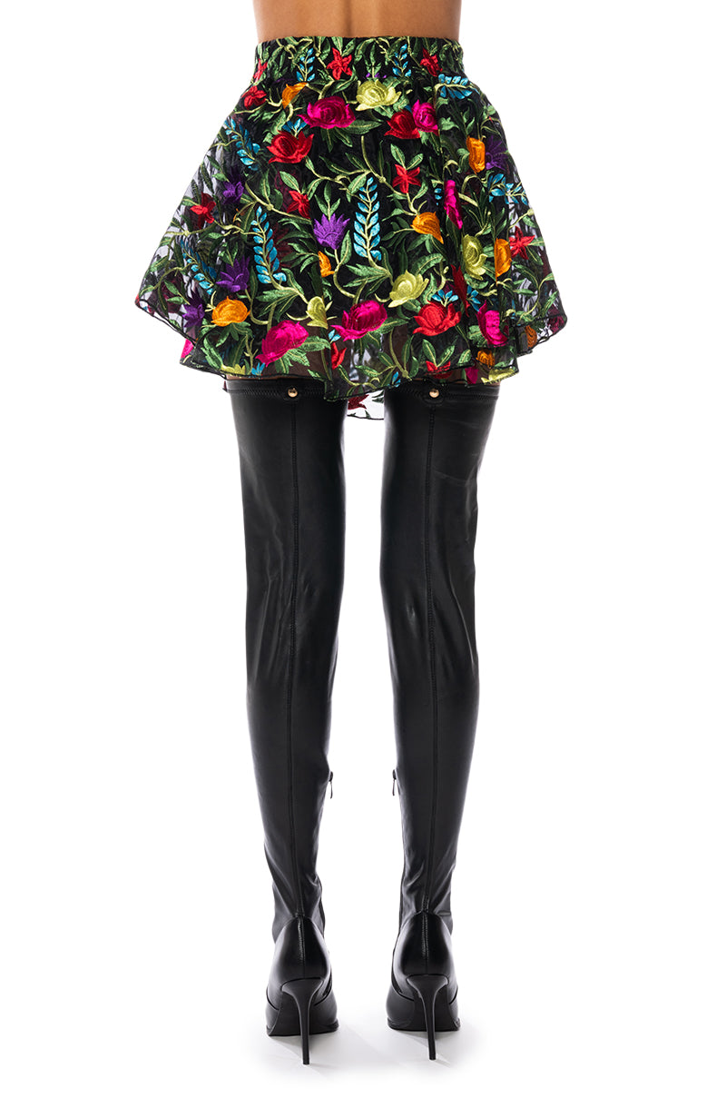 PICKED FOR YOU FLORAL MINI SKORT