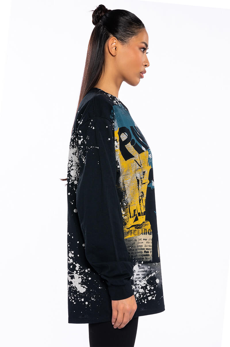 PINK FLOYD LONG SLEEVE GRAPHIC BAND TEE