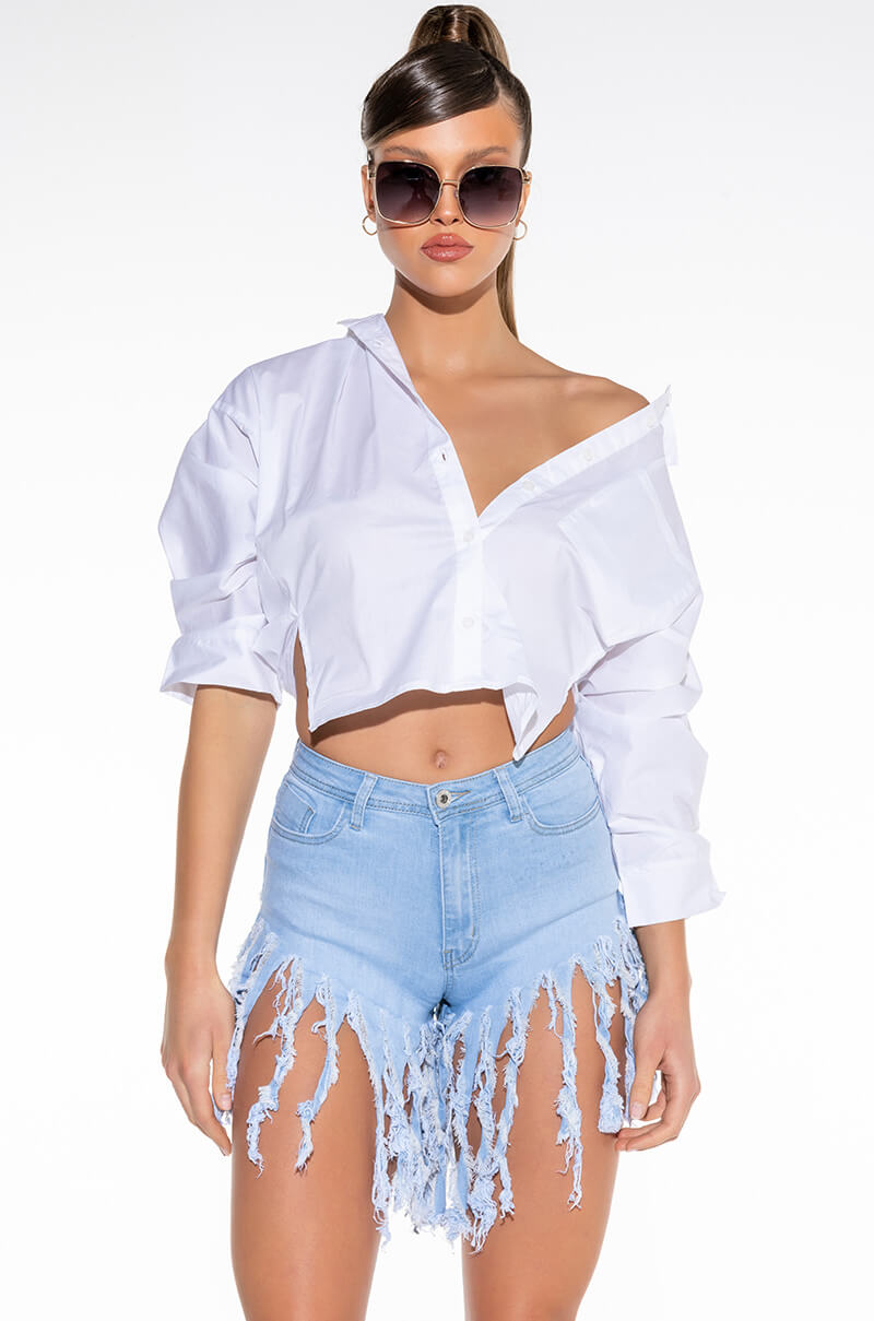 PIXIE LAYERED CHIFFON BLOUSE