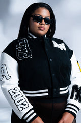 PLUS AZALEA WANG RUELA VARSITY JACKET