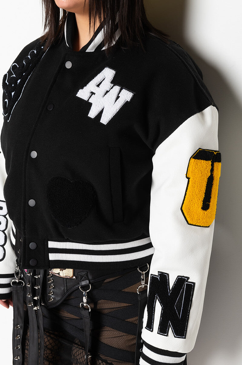 PLUS AZALEA WANG RUELA VARSITY JACKET