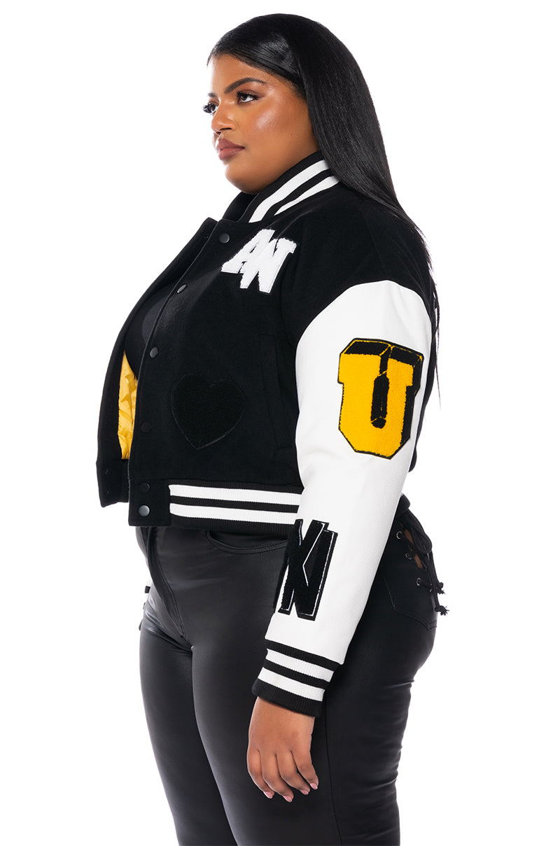 PLUS AZALEA WANG RUELA VARSITY JACKET