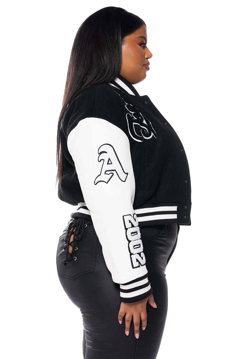 PLUS AZALEA WANG RUELA VARSITY JACKET
