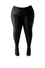 AZALEA WANG STAR STRETCH PLUS SIZE STILETTO PANT BOOT IN BLACK