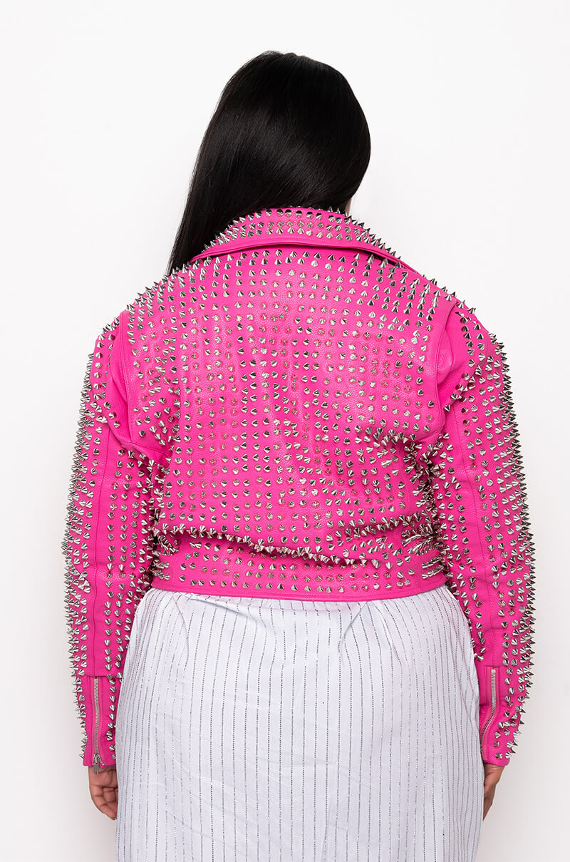 PLUS THE GAZETTE 3000 STUD PARTY ROCK MOTO JACKET