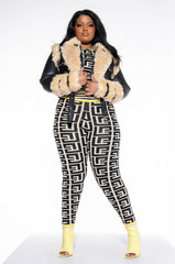 PLUS AZALEA WANG YURI SHERPA MOTO JACKET