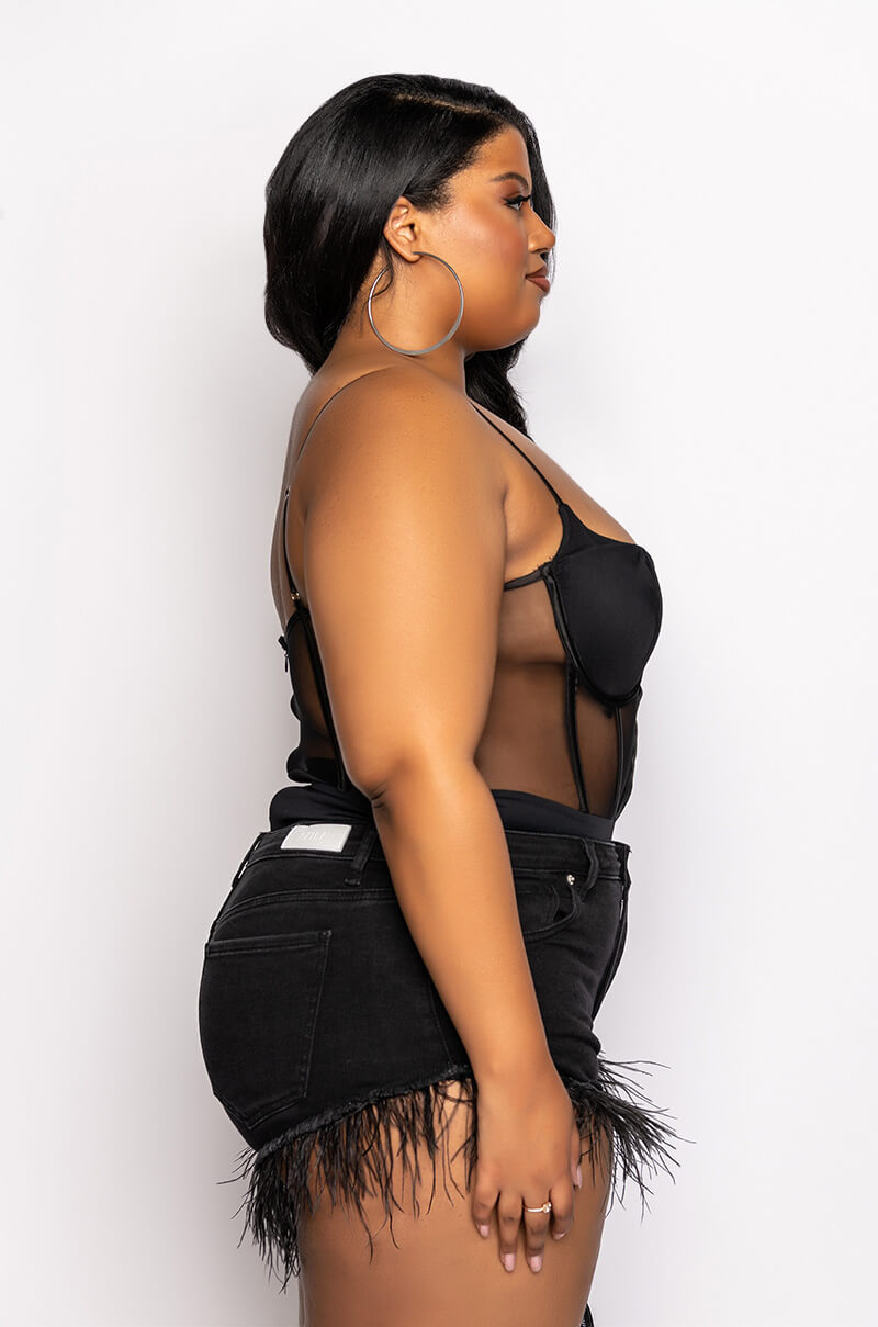 PLUS ESME CORSET BODYSUIT