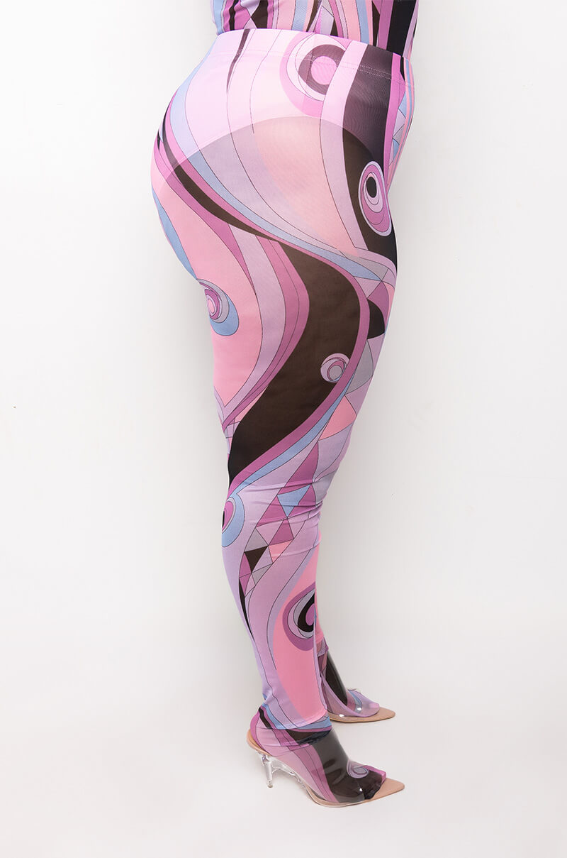 PLUS BIA MESH LEGGING
