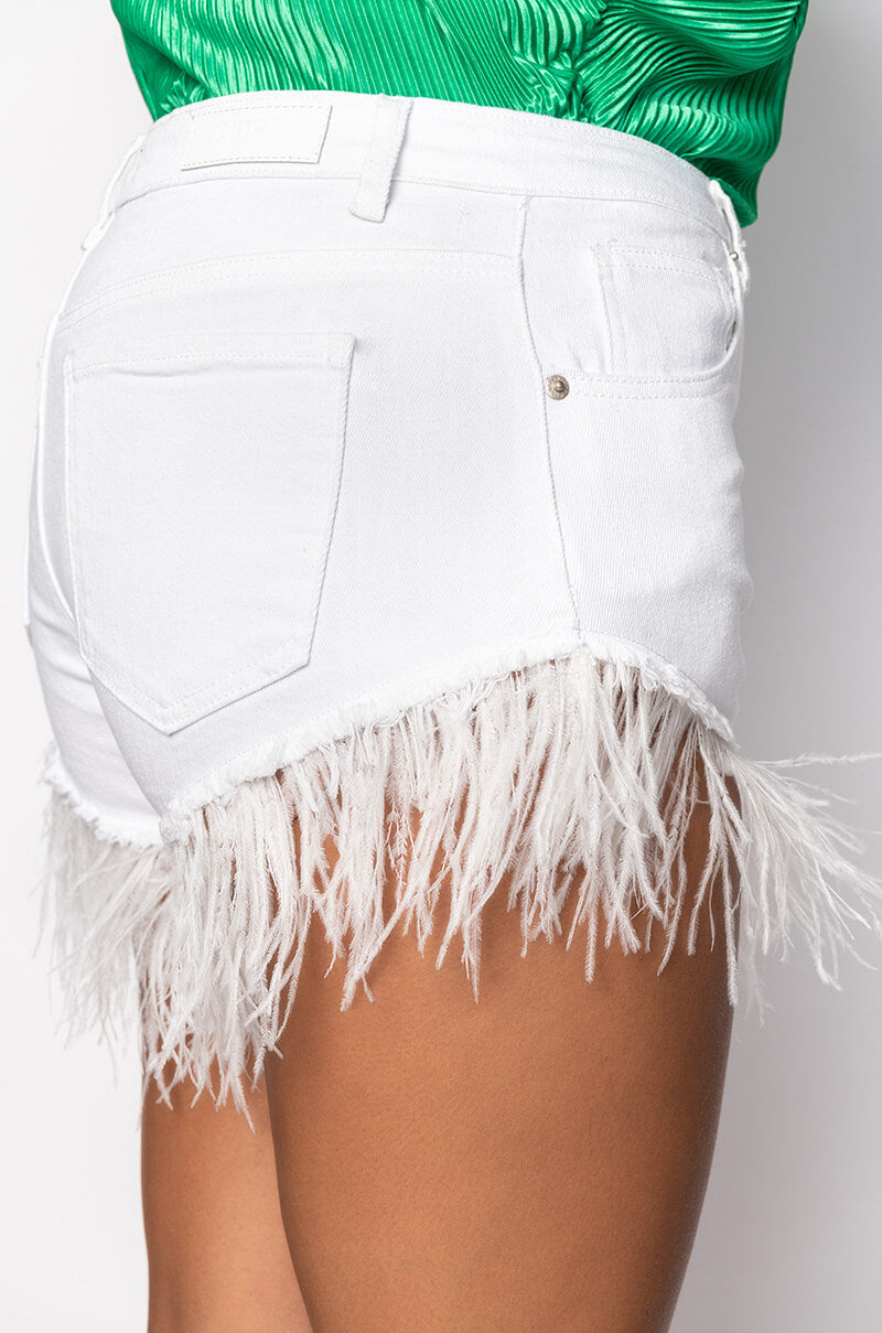 PLUS KALI FEATHER SHORTS