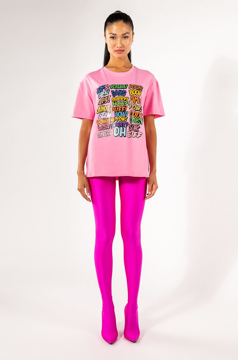 POP ART OVERSIZED GRAPHIC TSHIRT
