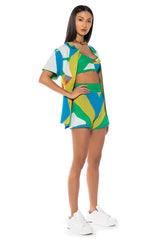 POPPY MULTICOLOR KNIT SHORTS